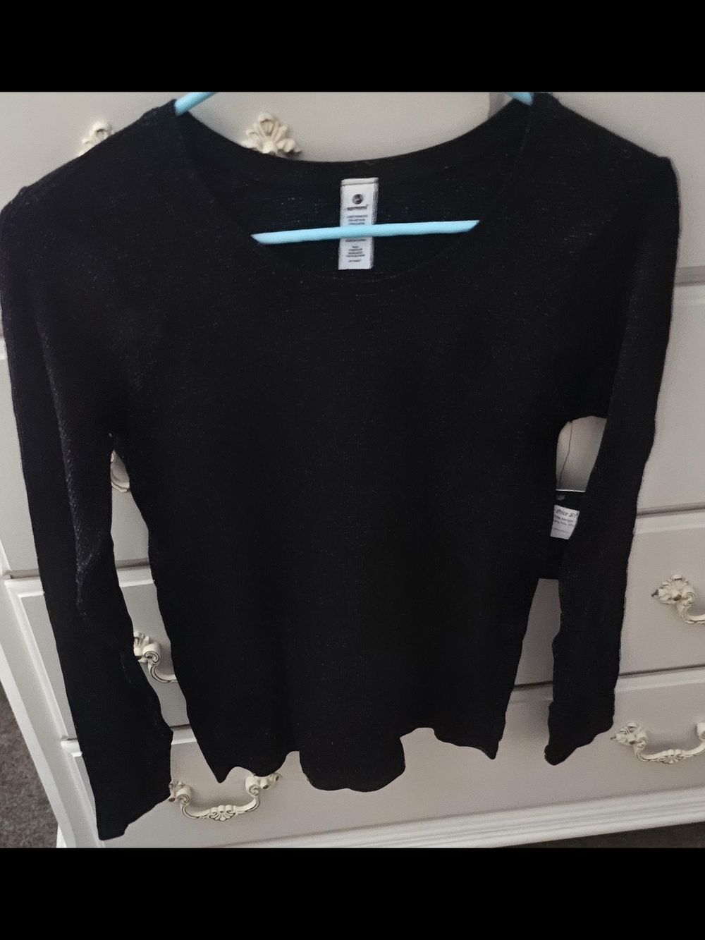 Black Long Sleeve Top